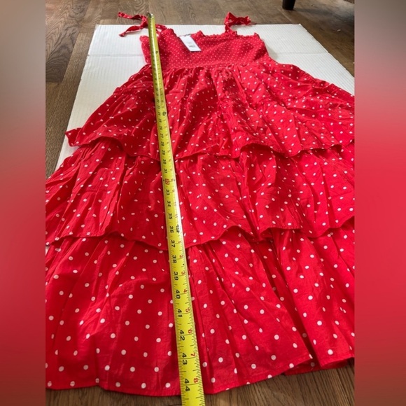 Draper James Red Smocked Tiered Dress - Picture 2 of 6